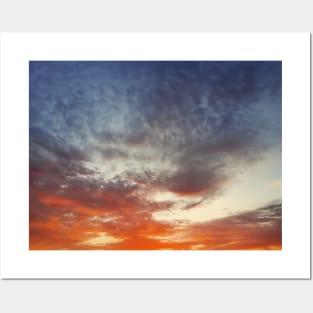 sunset cloudscape scene Posters and Art